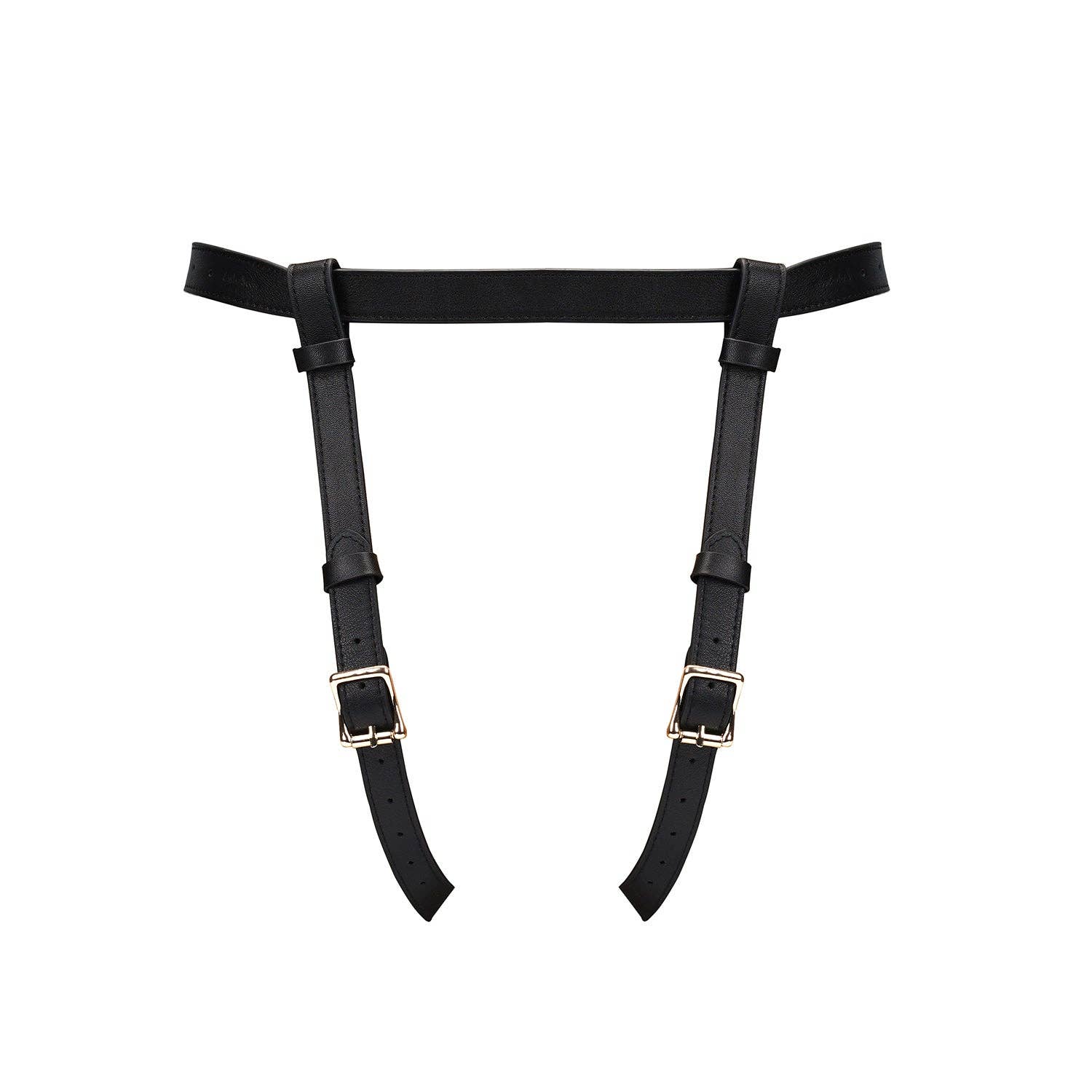 Dark Secret Deluxe Leather Strap On Harness - Image 3