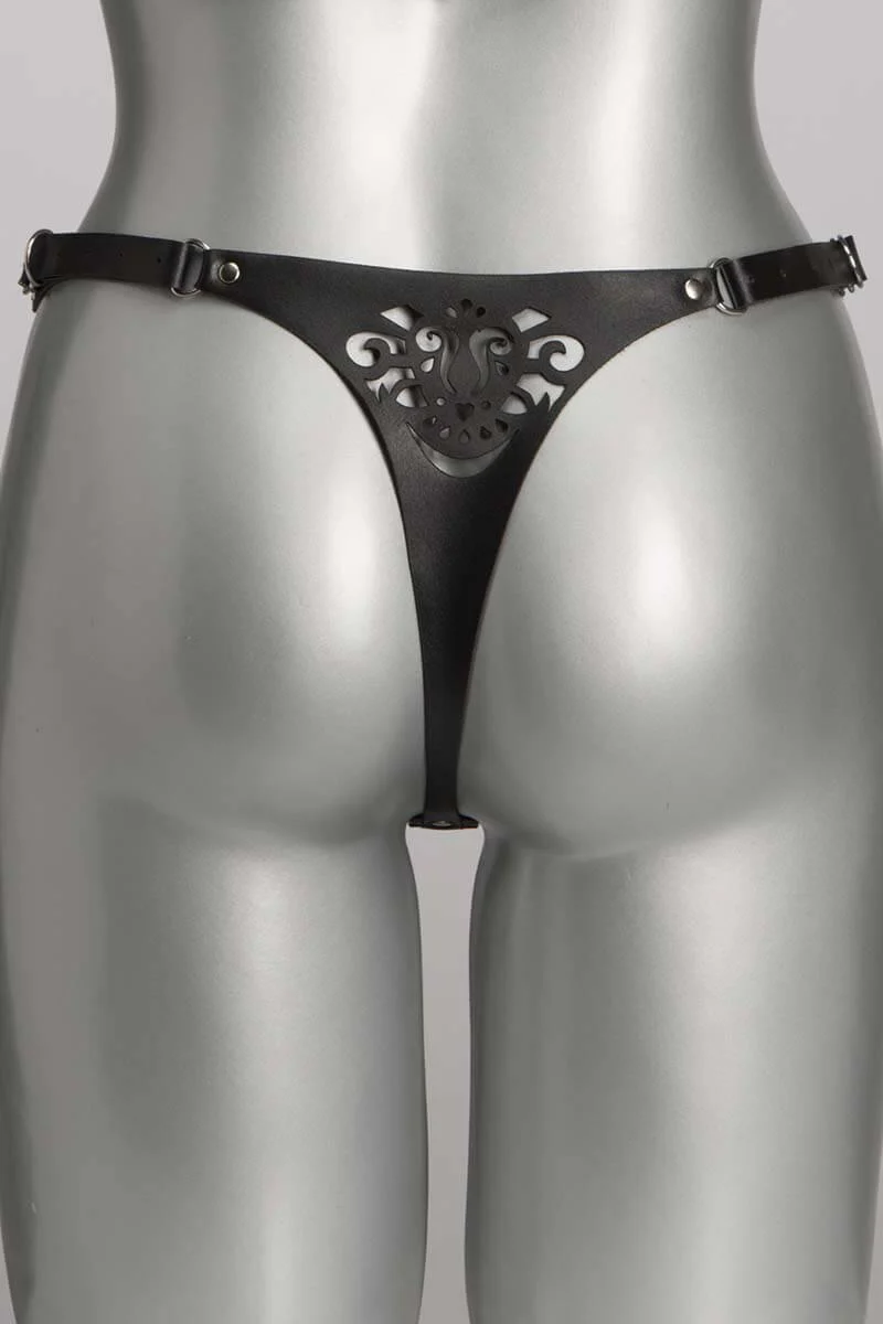 Lilly Leather Thong - Image 5